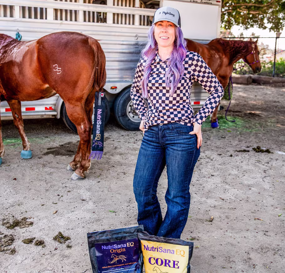 Barrel racing horse